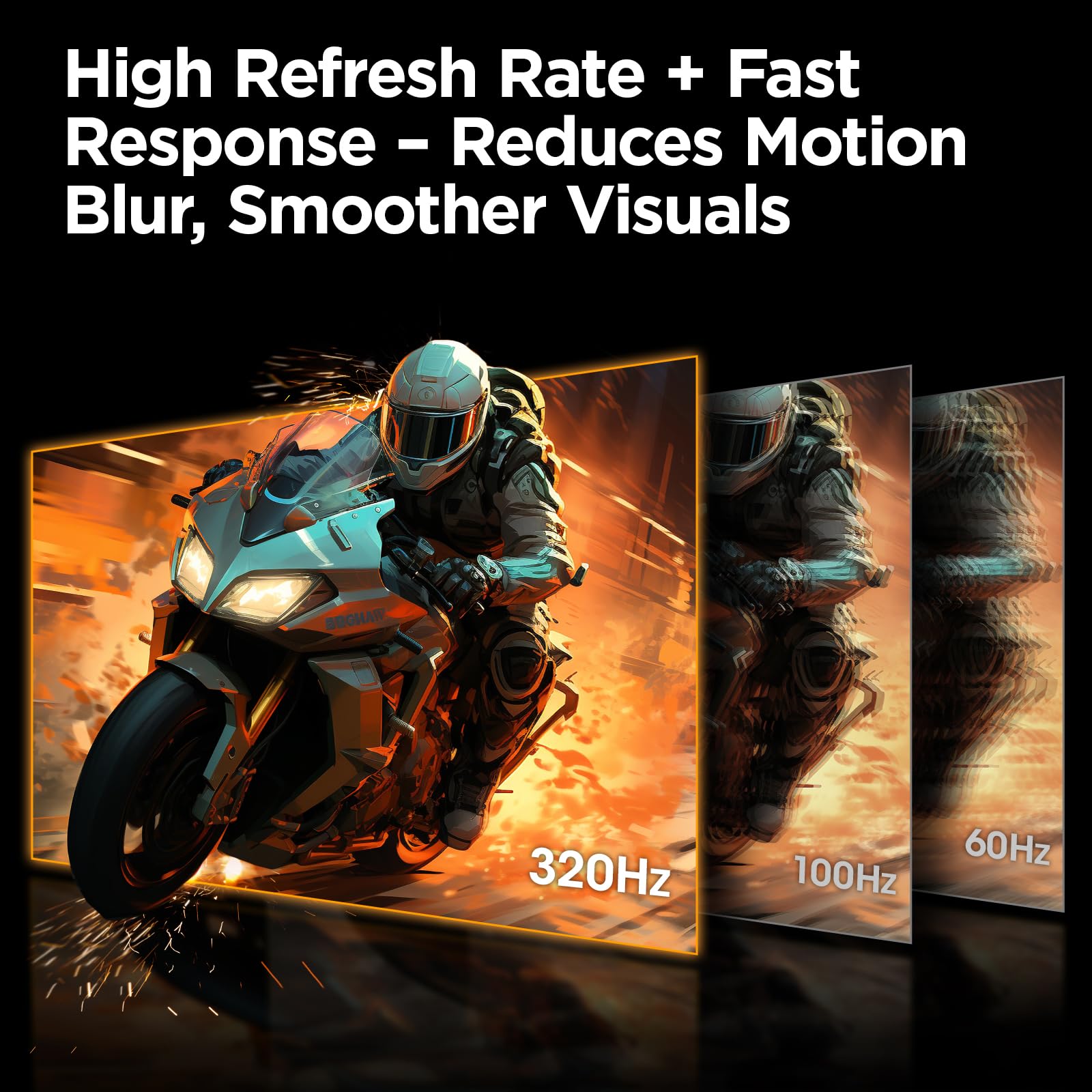 KOORUI 32 inch Curved Gaming Monitor,1440p(2560x1440),170Hz.1ms, 2K, QHD,VA 1500R, HDR10,Adaptive Sync, VESA & Eye Care Ultra-Thin Support DP/HDMI