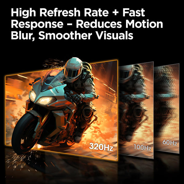 KOORUI 32 inch Curved Gaming Monitor,1440p(2560x1440),170Hz.1ms, 2K, QHD,VA 1500R, HDR10,Adaptive Sync, VESA & Eye Care Ultra-Thin Support DP/HDMI