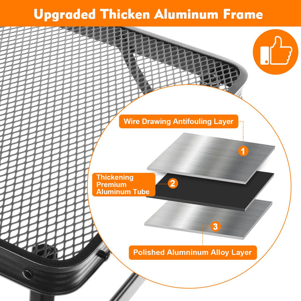 E EASTSTORM Camping BBQ Table Outdoor Folding Picnic Table 35?x 23?- Portable, Compact & Foldable for Easy Storage - Great for Picnic, Garden, Patio,