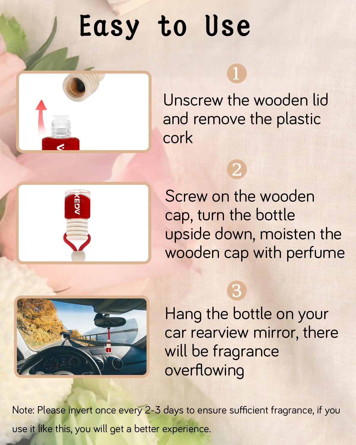 Ikeda scents Ikeda Car Air Fresheners | Automotive Hanging Pendant | Auto Perfume Diffuser with Real Oil | Strong and Long Last Fragrance | Fresh Smell Cover Odours | Car Accessories for Men Women