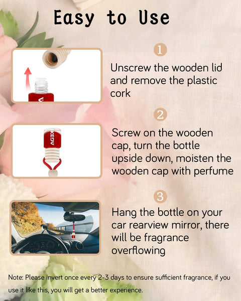 Ikeda scents Ikeda Car Air Fresheners | Automotive Hanging Pendant | Auto Perfume Diffuser with Real Oil | Strong and Long Last Fragrance | Fresh Smell Cover Odours | Car Accessories for Men Women