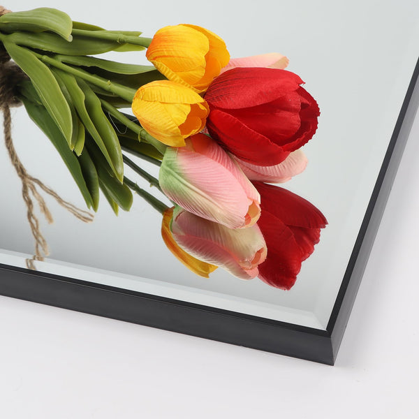 HORLIMER Full Length Wall Mirror with Black Frame, 122x35cm(14x48 inches) Large Body Mirrors for Bedroom Bathroom