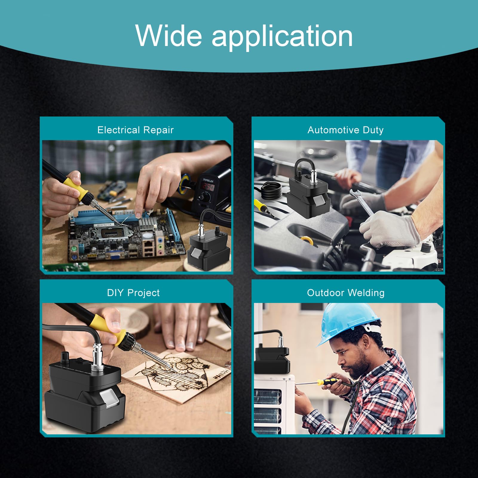 60W Cordless Soldering Iron Kit for makita 18V Battery (NO Battery) Soldering Iron Station with Auto-Sleep,Temperature Regulation for DIY, Appliance Repair,Wire Welding