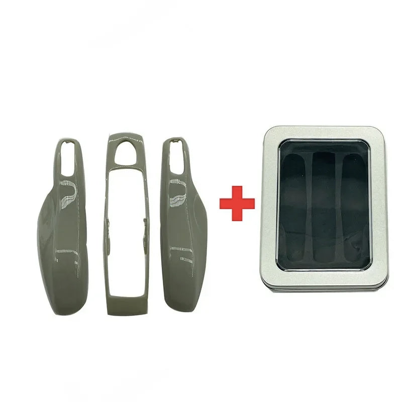 3Pcs Car Smart Remote Key Case Fob Cover Shell for Porsche Panamera Spyder Carrera Macan Boxster Cayman Cayenne 911 970 981 991