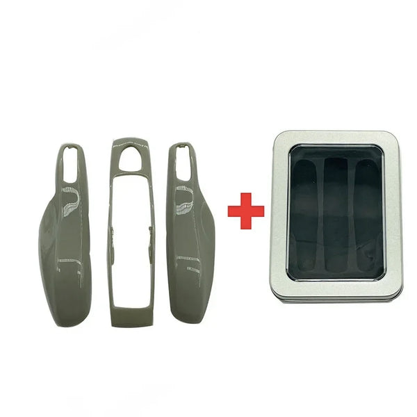 3Pcs Car Smart Remote Key Case Fob Cover Shell for Porsche Panamera Spyder Carrera Macan Boxster Cayman Cayenne 911 970 981 991
