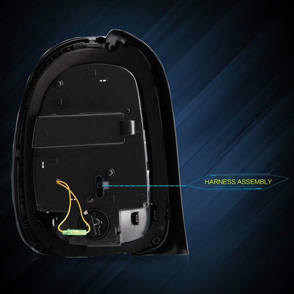 VLAND LED Tail Light Compatible with BMW Mini Cooper F55 F56 F57 2014-2021, Rear Lights with Sequential Turn Signal, Electroplated housing, Red