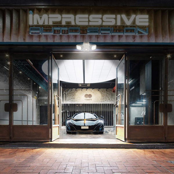 HONWELL Battery Operated Outdoor Lights, Wireless Security Lights with Motion Sensor, Waterproof Outside Flood Lights for Garden, Yard, Garage, 600LM,