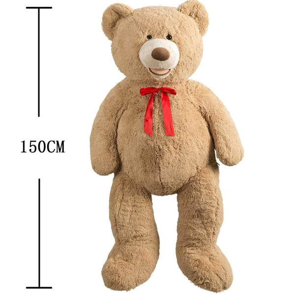 HollyHOME 150cm Giant Teddy Bear Stuffed Animal Large Soft Toys Plush Bear, Light Brown Age 3+