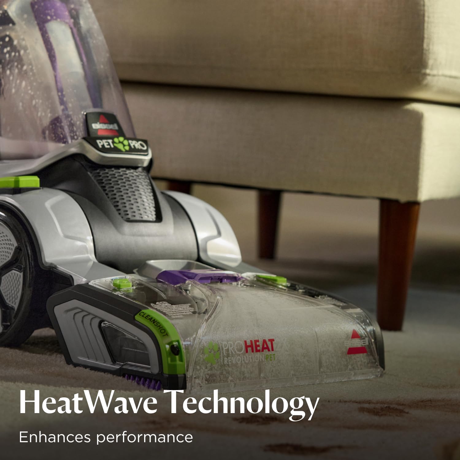 BISSELL ProHeat 2X Revolution Pet Pro, Carpet Cleaner, Upholstery Cleaner with HeatWave Technology, Carpet Washers Dry in 30 Mins, CleanShot Pre-Treater & Pet Hair Removal Tool, 20666