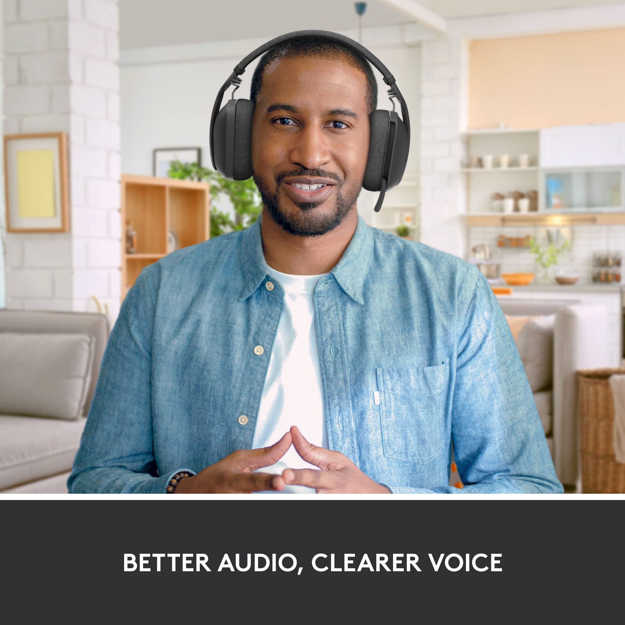 Logitech Brio 500 Full HD Webcam with Auto Light Correction, show Mode, Dual Noise Reduction Mics, Webcam Privacy Cover, Works with Microsoft Teams, Google Meet, Zoom, USB-C Cable, Streaming - White