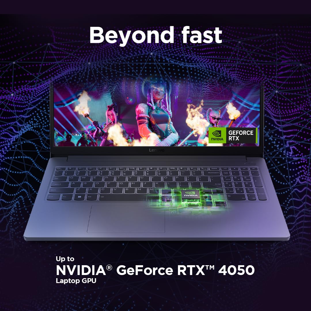 Lenovo LOQ Essential | 15 inch Full HD Gaming Laptop | Intel Core i5-12450HX | 16GB RAM | 1TB SSD | NVIDIA GeForce RTX 3050 | Windows 11 Home | Luna Grey