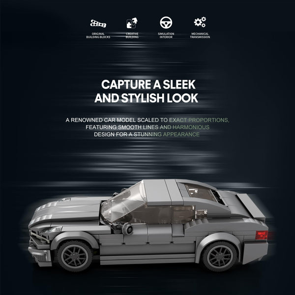 Ebortsin Sports Car Building Set for M760Li, Racing Car Model Building Blocks, 398 PCS Collectible Iconic Sports Vehicle Construction Kit, Gifts for Kids & Sportscar Enthusiasts