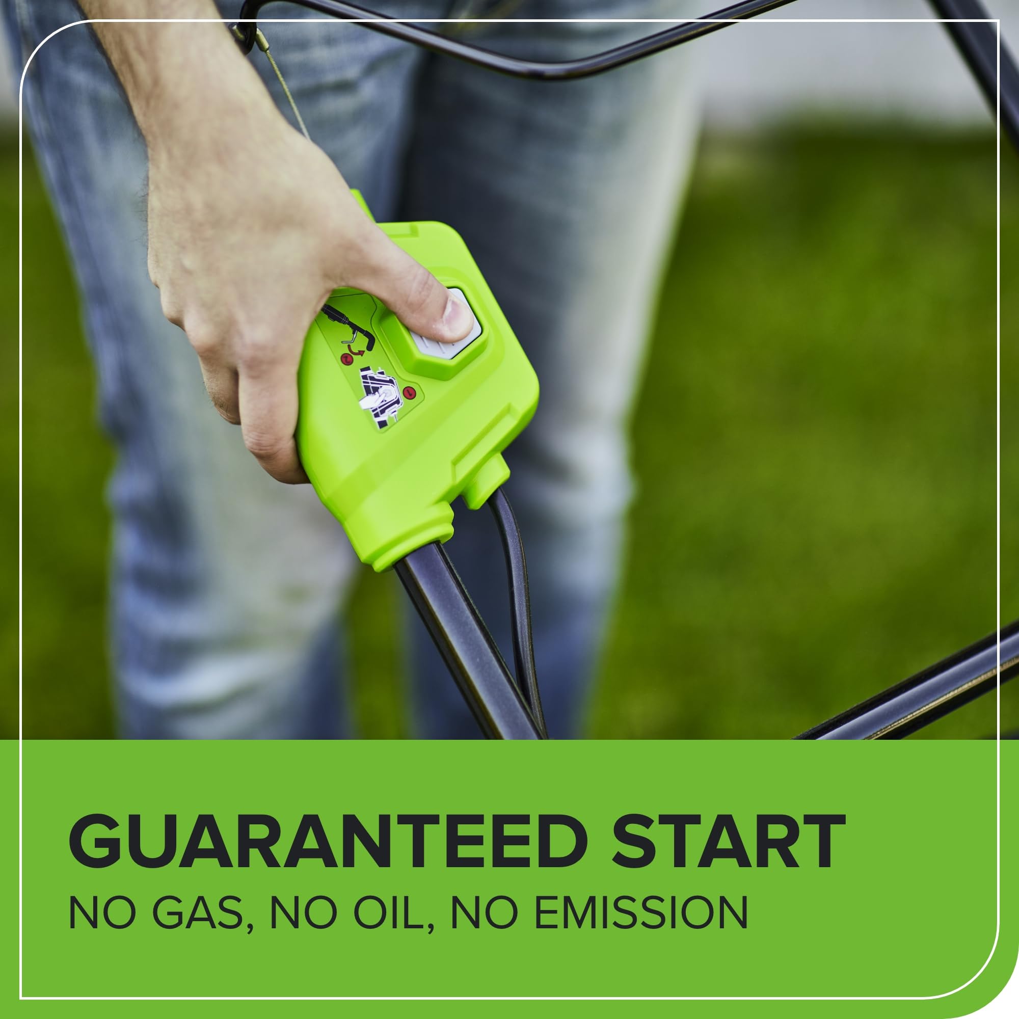 Greenworks 40V Cordless Lawnmower for Lawns up to 500m², 41cm Cutting Width, 50L Bag, Two of 40V 2Ah Batteries & One Charger, 3 Year Guarantee-G40LM41K2X, Green, Black, Grey