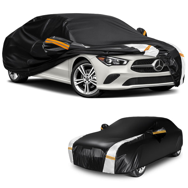 Car Cover Custom Fit for Mini Convertible F57(2016-2023), Car Covers for Outside Storage Waterproof Breathable, Full Cover Outdoor All Weather Protection Rain Sun Dust with Zip and Cotton(Black)