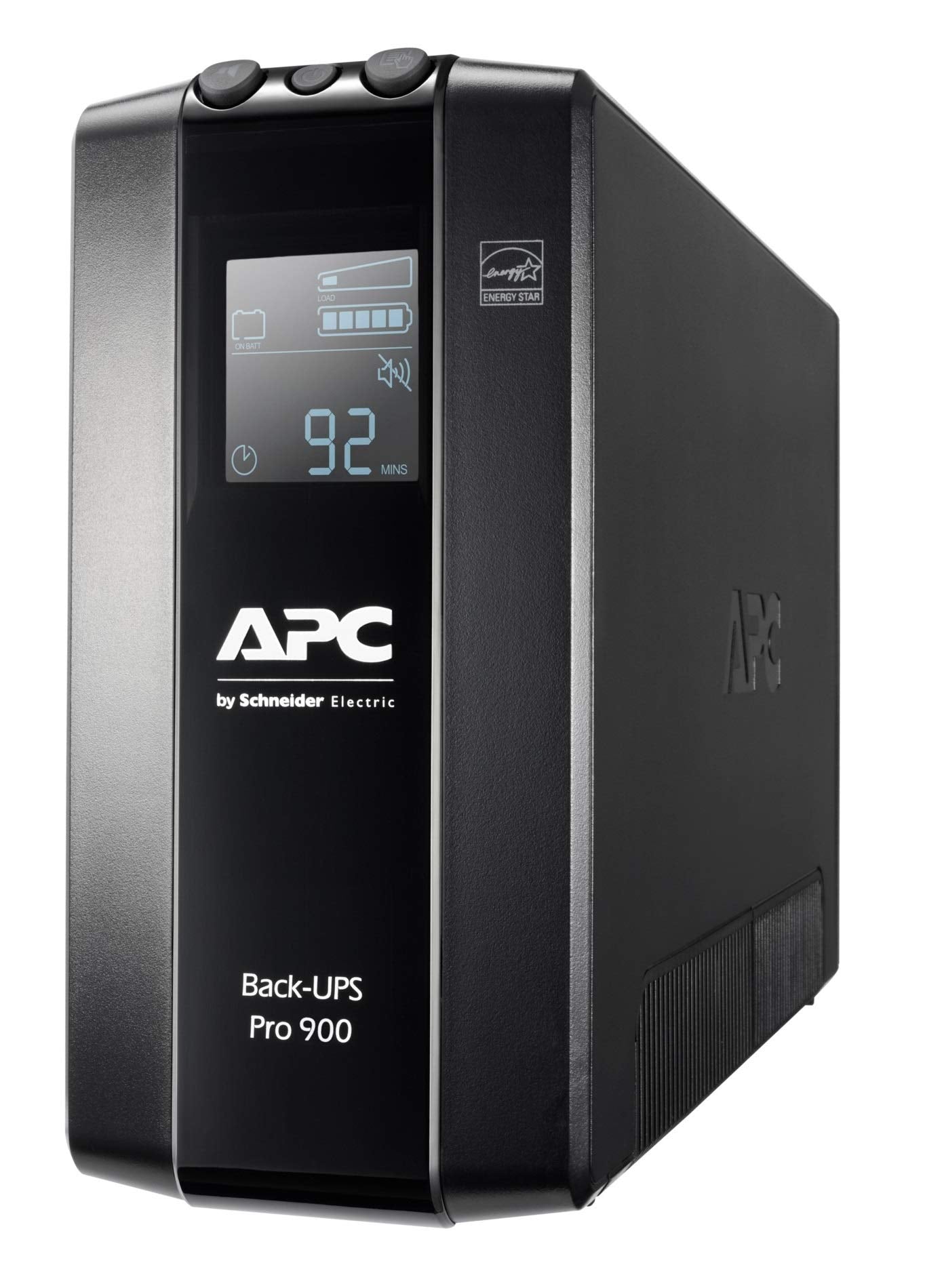 APC by Schneider Electric Back UPS Pro - BR1600MI - UPS 1600VA (8 IEC Outlets, LCD Interface, 1GB Dataline Protection),Black