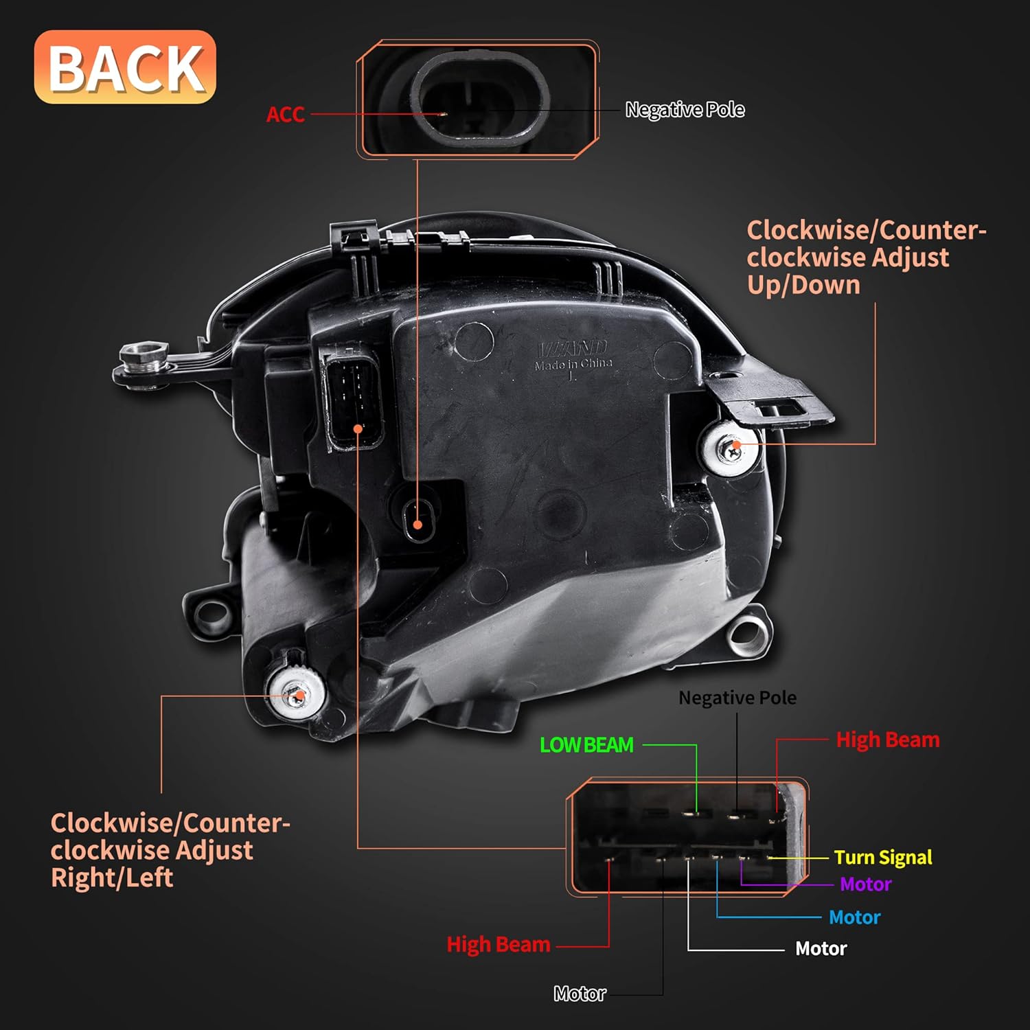 VLAND Headlights for Mini Coo-per R56 R57 R58 R59 2007-2013 Front Lamps Assembly with Sequential Turn Signal and Dynamic Welcome/Breath DRL