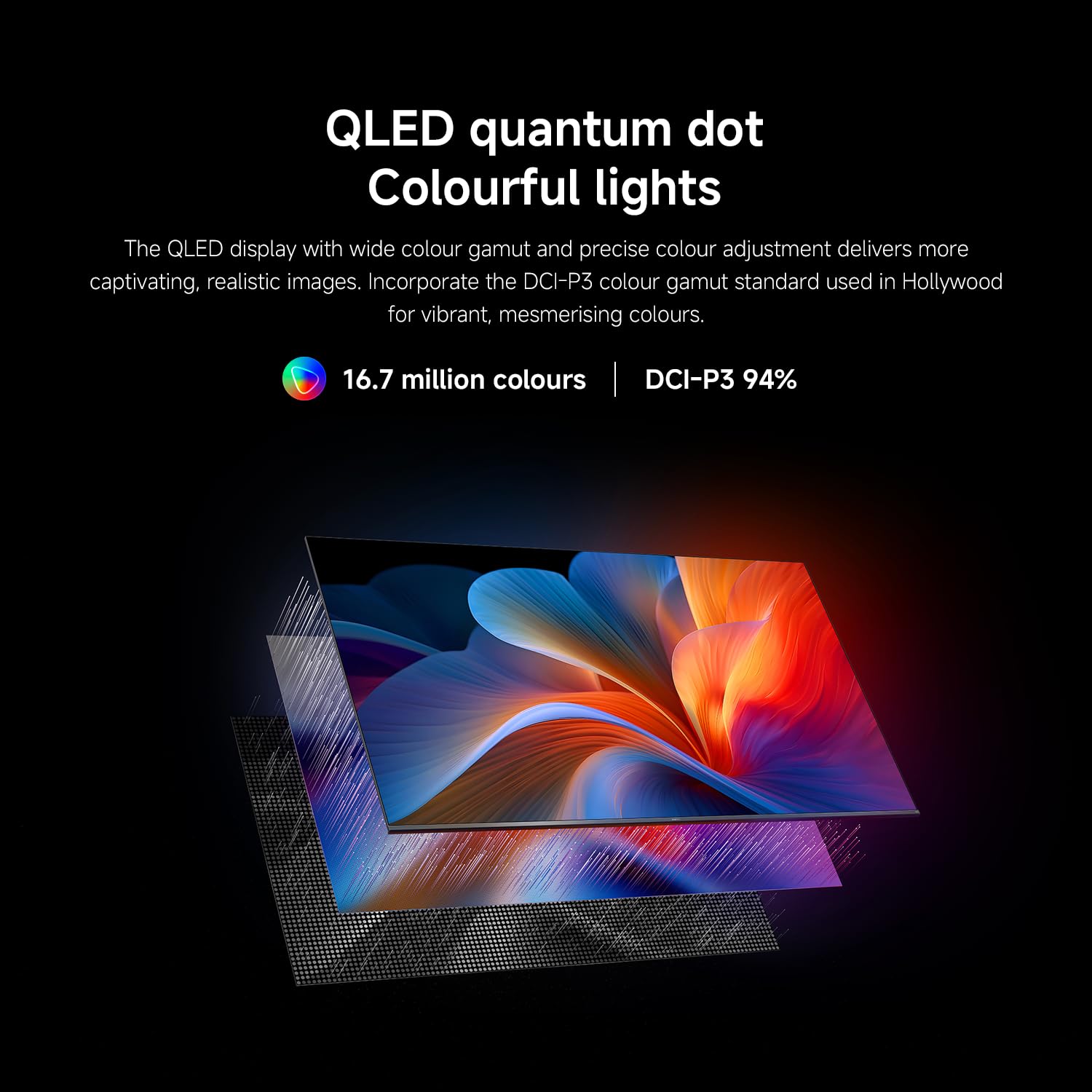 XIAOMI TV F Pro 75, 75 Inches (190 cm), 4K UHD QLED, Smart TV, Fire TV, HDR10+, Game Boost mode 120Hz, MEMC, Alexa Voice Control, 2GB+32GB, Works with Apple AirPlay