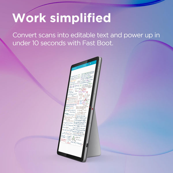 Lenovo IdeaPad Duet 3 Chromebook 10.95 Inch 2K Tablet (Qualcomm Snapdragon 7c Gen 2, Octa-core 2.55GHz, 4GB RAM, 128GB eMMC 5.1, ChromeOS) - Misty Blue