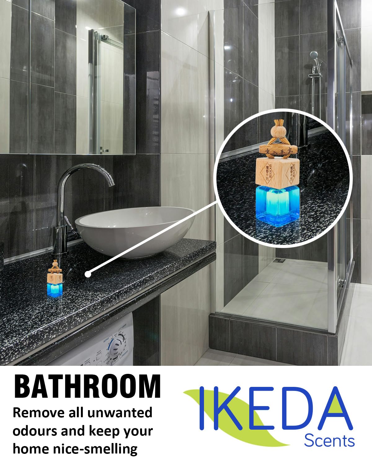 Car Air Fresheners for Men | Air Fresheners with Odour Eliminator Technology | Long Lasting Fragrance Car Accessories for Men | Strong Scents Perfume Diffusers (10ml Dark Night)