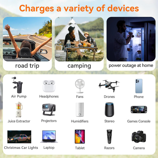 ALLWEI 300W Car Power Inverter with 27W USB-C and 3.0 USB Port - DC 12V to 240V / 230V AC Power inverters for Vehicles Converter Fast Charging Ports Car Charger Adapter (Red)