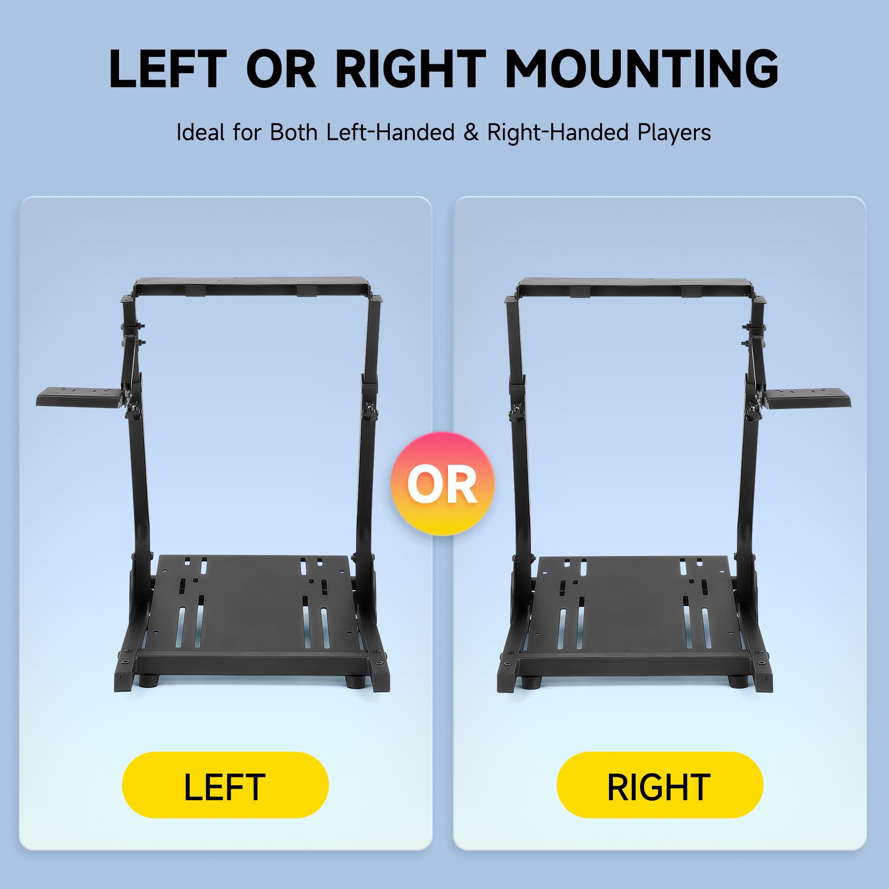 CO-Z Racing Wheel Stand Compatible with Logitech G27, G29, G920, Thrustmaster T300RS, T80, Adjustable Height for PS4, Xbox One, Series X|S, PC Gaming