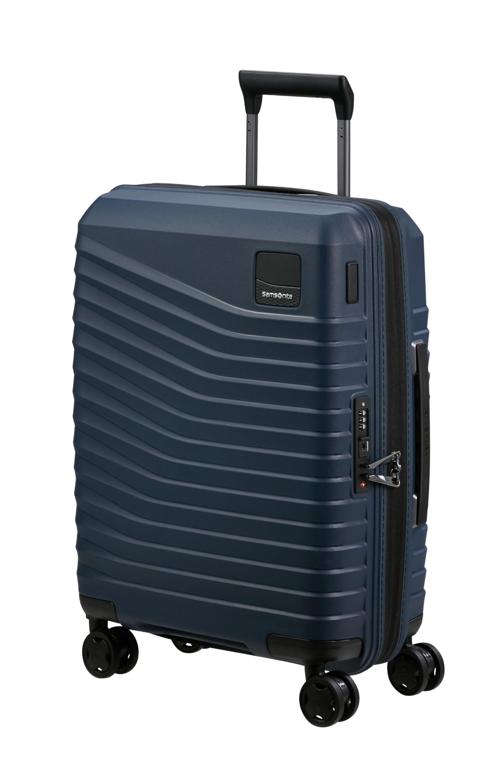 Samsonite Intuo - Spinner M, Expandable Suitcase, 69 cm, 79/87 l, Black (Black)