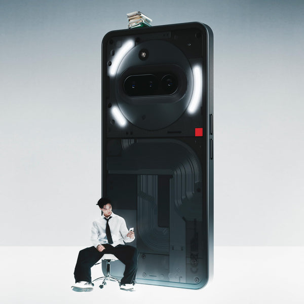 Nothing Phone (3a) 128 GB - mobile phone with 32 MP front camera, 30x ultra zoom - White + Nothing Ear (a) White