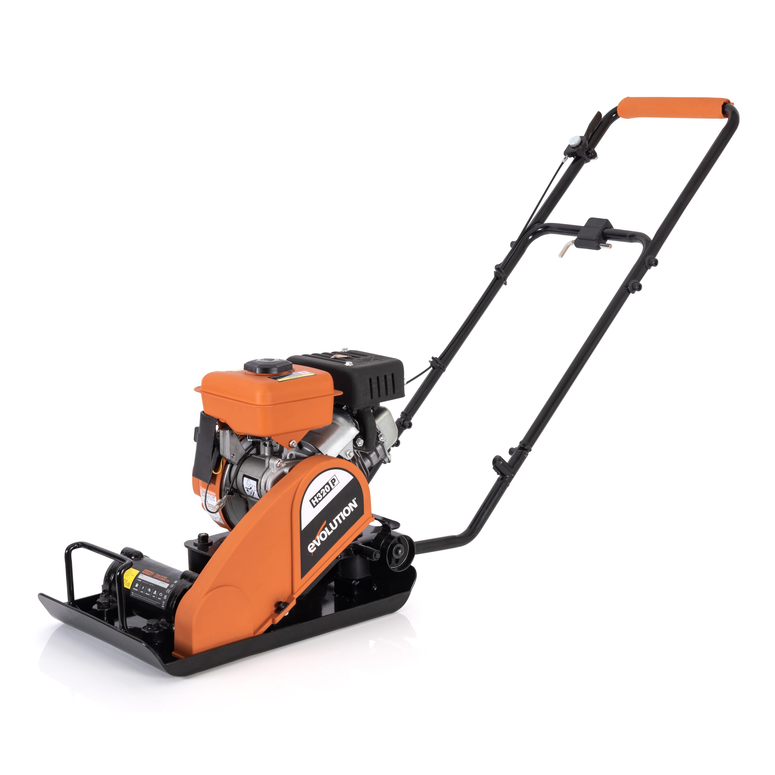 Evolution Power Tools H320-E Hulk Electro Plate Compactor, Electric - Ideal For Levelling Pavement, Artificial Turf Ground Preparation, Patio, Blockwork, Sand, Soil & More - 3 Year Warranty, 230V