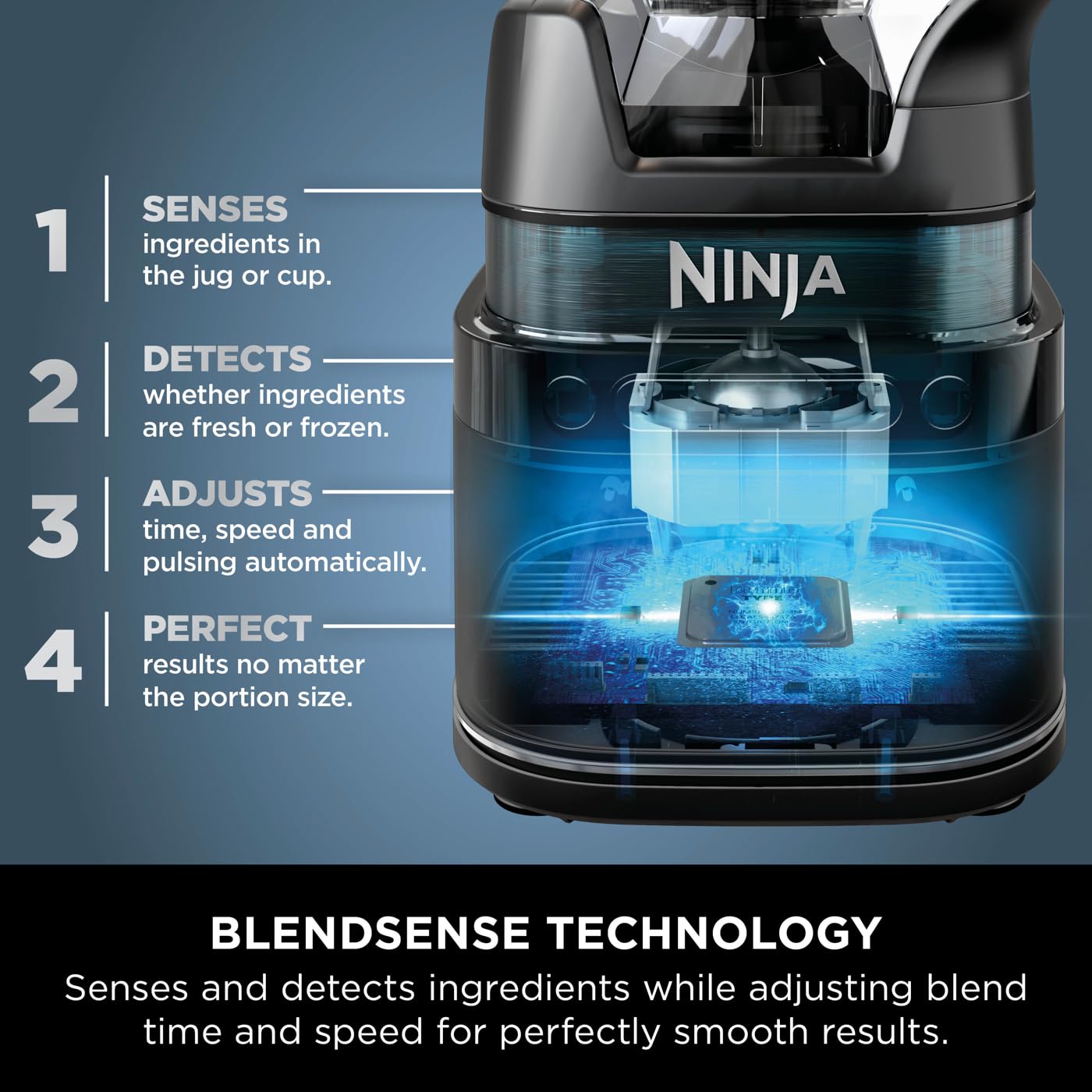 Ninja 2-in-1 Detect Power Blender Pro & Single Serve, 1200W Blender With Jug, & 2x Single Serve Cups, Blend Smoothies, Chop Vegetables & Mix Frozen Drinks, Black/Copper, TB301UKCP