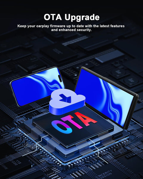 Avylet 8.1" Wireless Car Stereo for Apple Carplay & Android Auto, Portable Carplay Screen for Car, Reversing Backup Camera, OTA Upgrade, GPS Navigation/Voice Control/Mirror Link/Bluetooth/AUX/FM