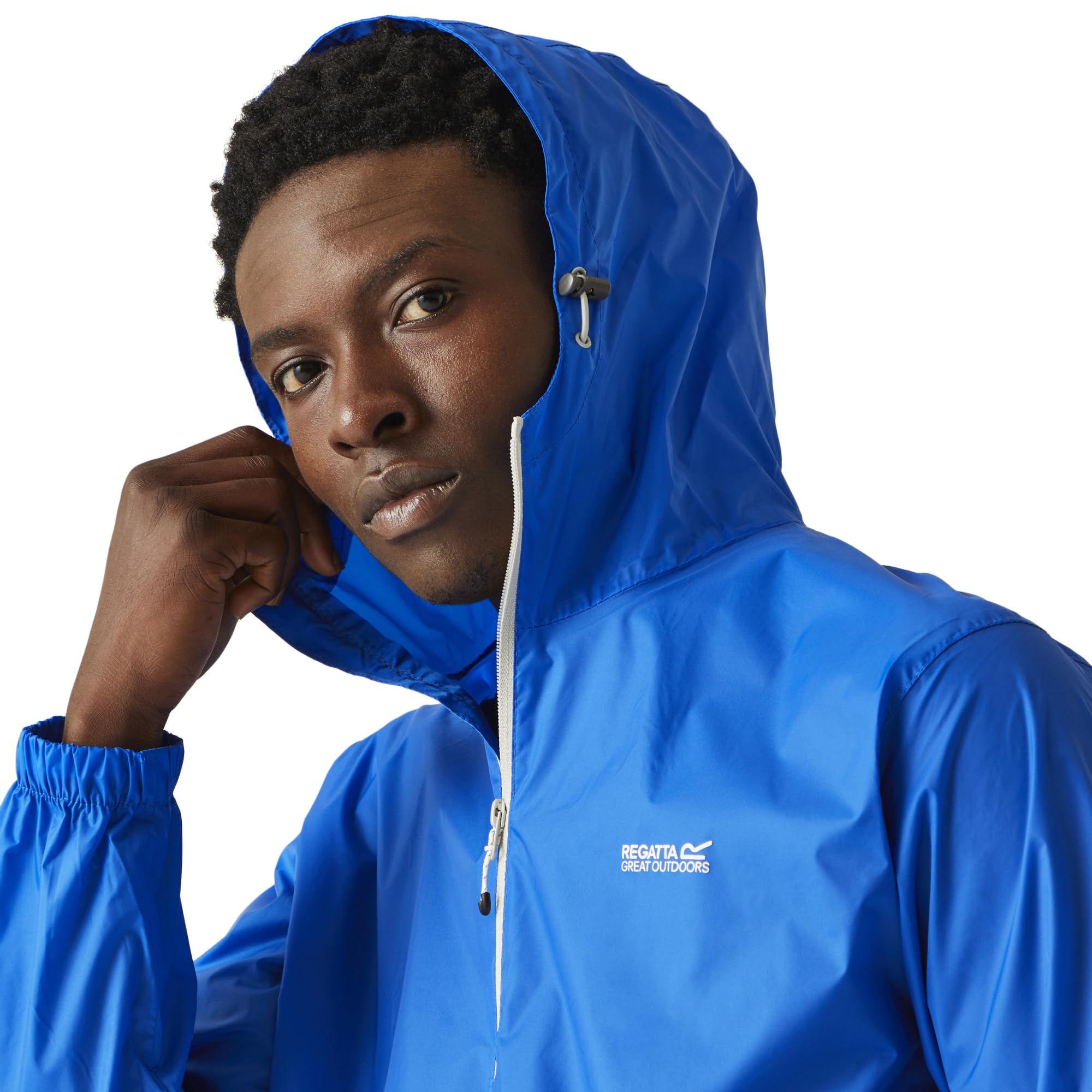 Regatta Mens Waterproof Pack-it III Jacket Breathable Lightweight Windproof Stuff Sack