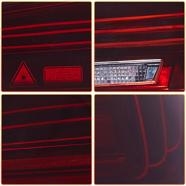 VLAND OLED Rear Lights Compatible With 4 Series G22/G23/G26, M4 G82 G83 2021-2023, Tail Lights Assembly w/Startup dynamic display - Smoked