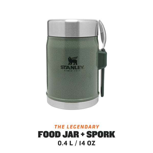 Stanley Classic Legendary Food Jar 0.4L With Spork - Keeps Cold For 7 Hours - BPA-Free Stainless Steel Soup Flask - Leakproof - Dishwasher Safe - Rose Quartz