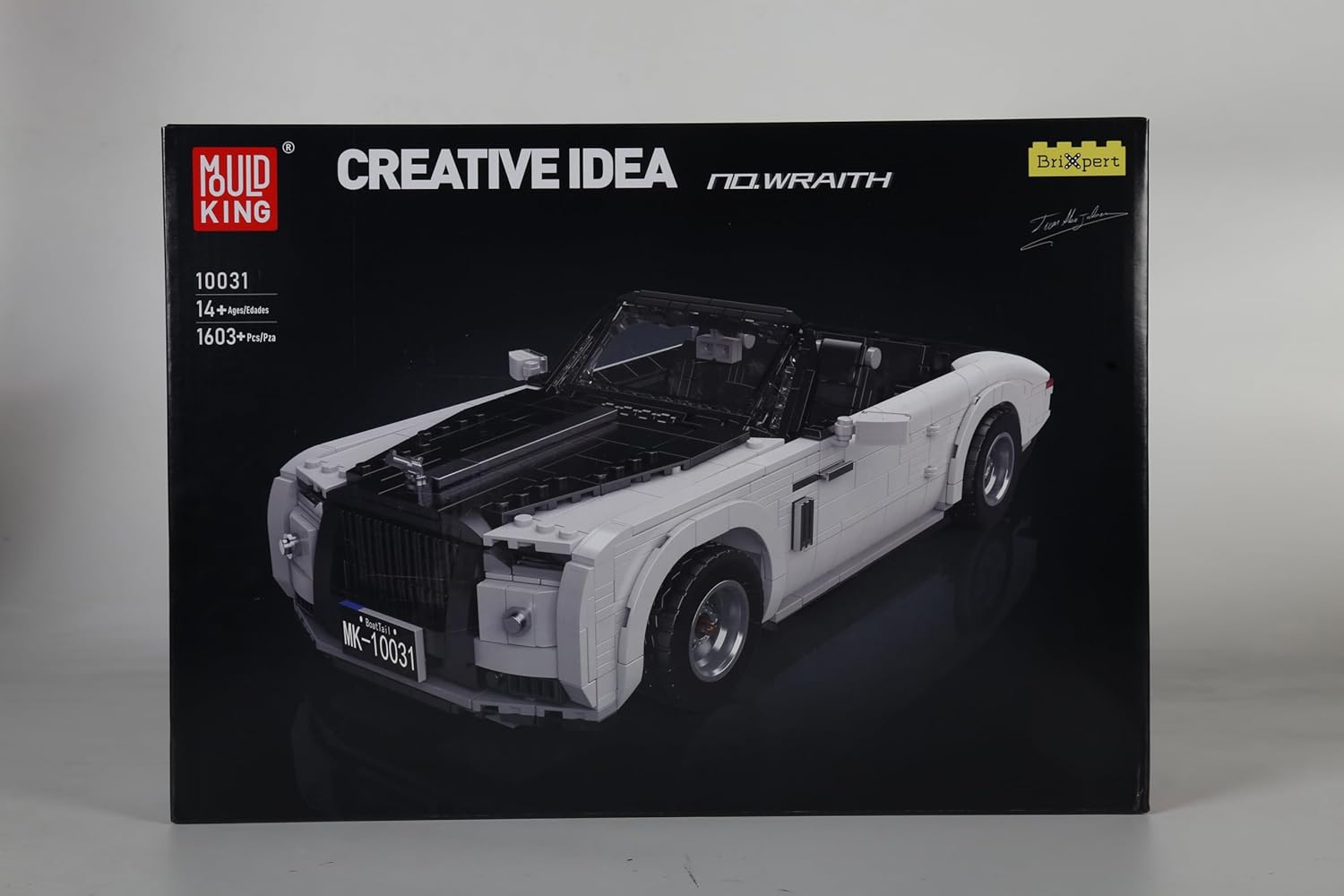 Mould King 10031 Retro Convertible Building Blocks Set, Classic 1:16 Scale Collectible Sports Vehicle Model Kit for Children Aged 14+/Adults (1603 Pieces)