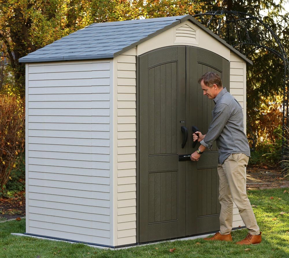 Lifetime 60282 Outdoor Storage Shed, 7 x 12 ft.