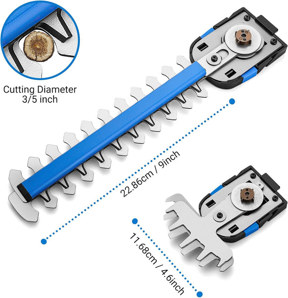 Hedge Trimmer Cordless: DEKOPRO 20V 2-in-1 Grass Trimmer Bush Trimmer with Battery for Yard, Garden, Lawn