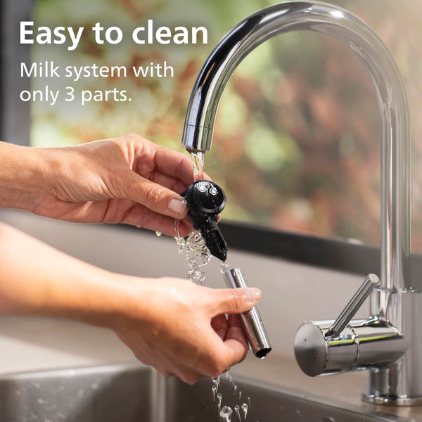 PHILIPS 5400 Series Bean to Cup Coffee Machine – 12 Coffee Varieties, LatteGo Milk Frother, Fastest-to-Clean, Ceramic Grinder, Fully Automatic Espresso & Cappuccino maker – Black, Silver (EP5446/70)