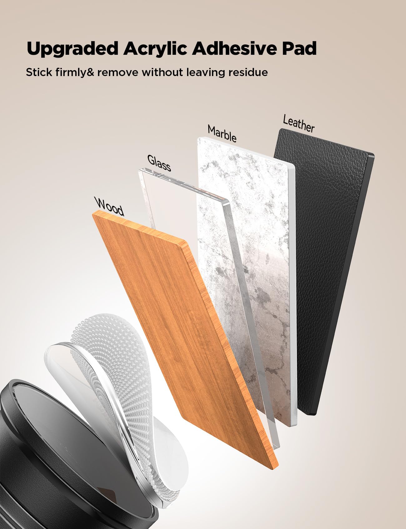 JOYROOM 6 Pack Cable Tidy Clips Cord Organiser Magnetic Cable Management Self Adhesive Wire Holder for Desk, Nightstand, Charging Cables, HDMI, USB, Audio Cable, Office, Home, White