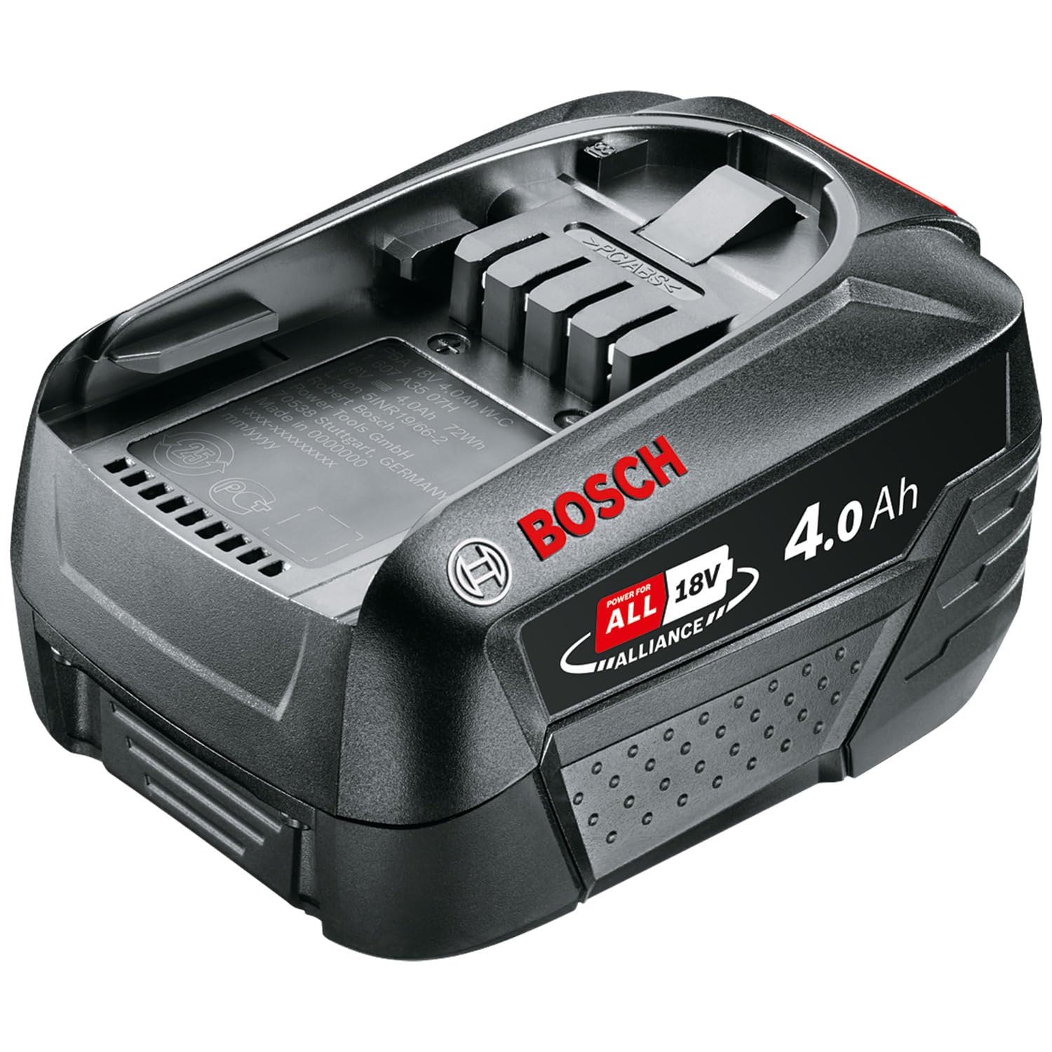 Bosch Battery pack PBA 18V 4.0Ah W-C (18 volt System, 4.0Ah, in Carton Packaging)