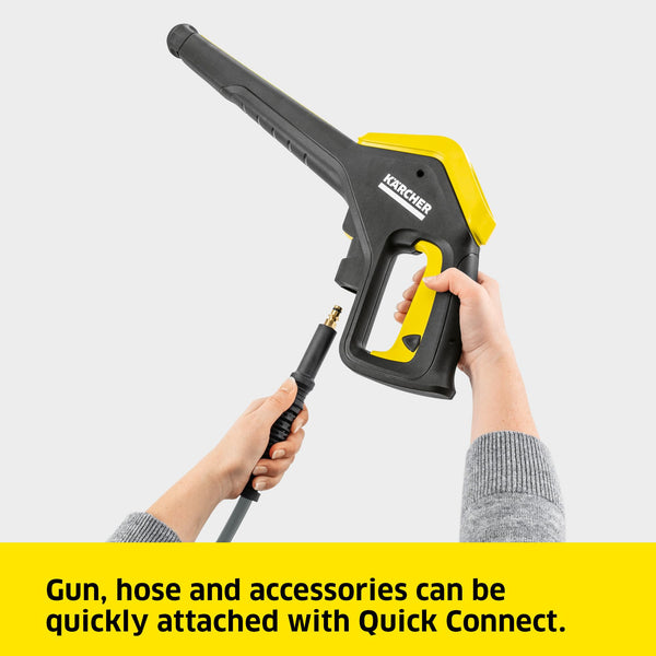 Kärcher K 5 Power Control Pressure Washer, pressure: max. 145 bar, flow rate: 500 l/h, area coverage: 40 m²/h, water filter, weight: 13 kg, high-pressure hose and gun, dirt blaster, spray lance