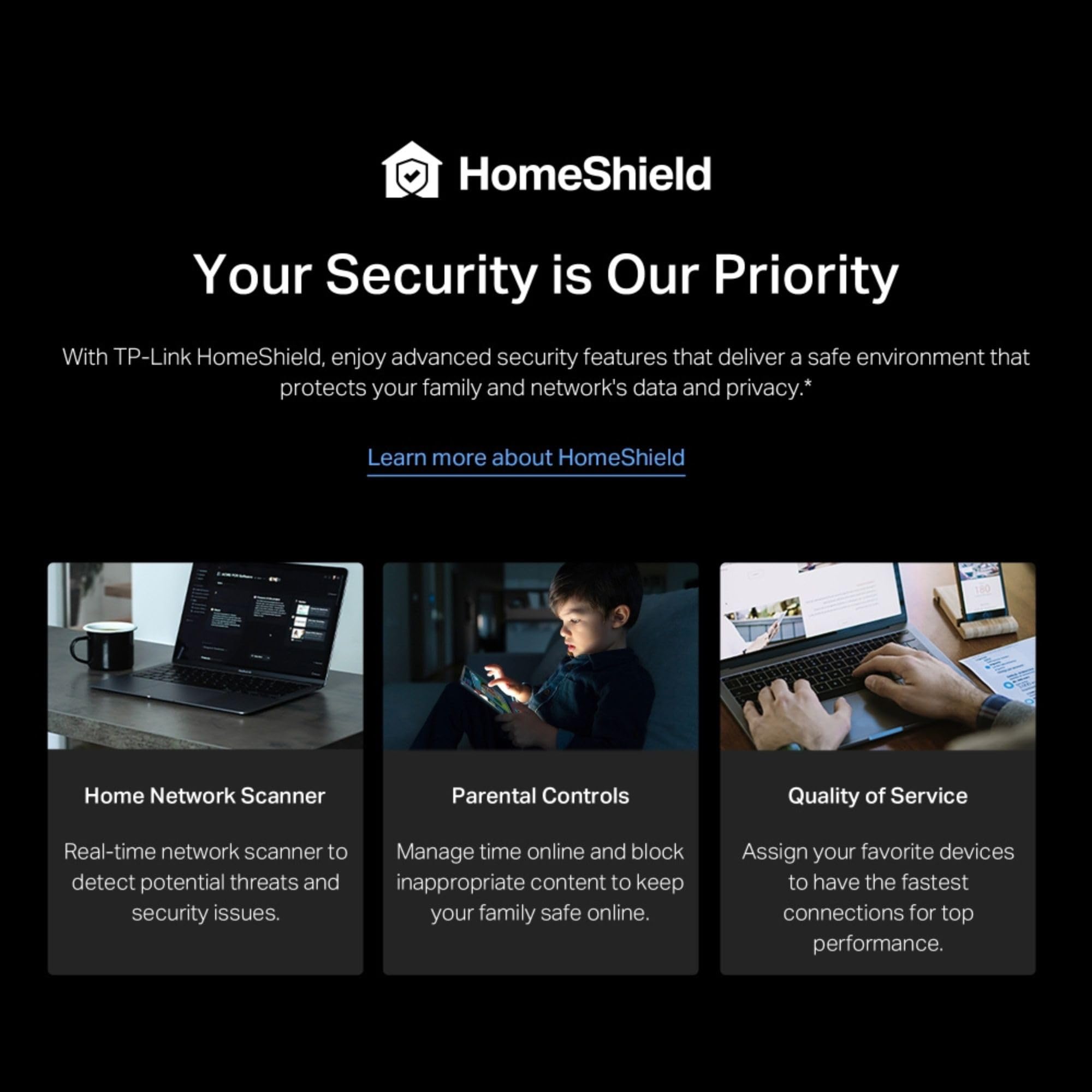 TP-Link Archer BE3600 Router WiFi 7 BE3600Mbps, WiFi Router, 2.5G Ports, USB 3.0 Port, Maximized Coverage, VPN Router, Internet Booster Routers, WiFi Booster, HomeShield Security, Easy Setup,EasyMesh