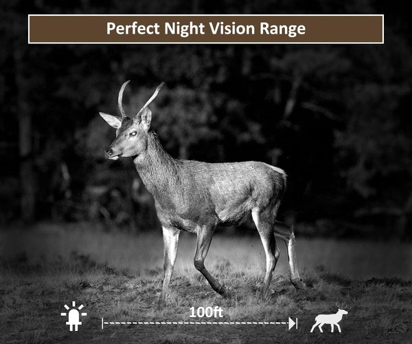 GardePro E7 WiFi Wildlife Camera, 64MP 1296P, Phone App, 100ft Night Vision, Game Cameras with Motion Activated Waterproof, for Hunting, Wildlife, Deer Camera