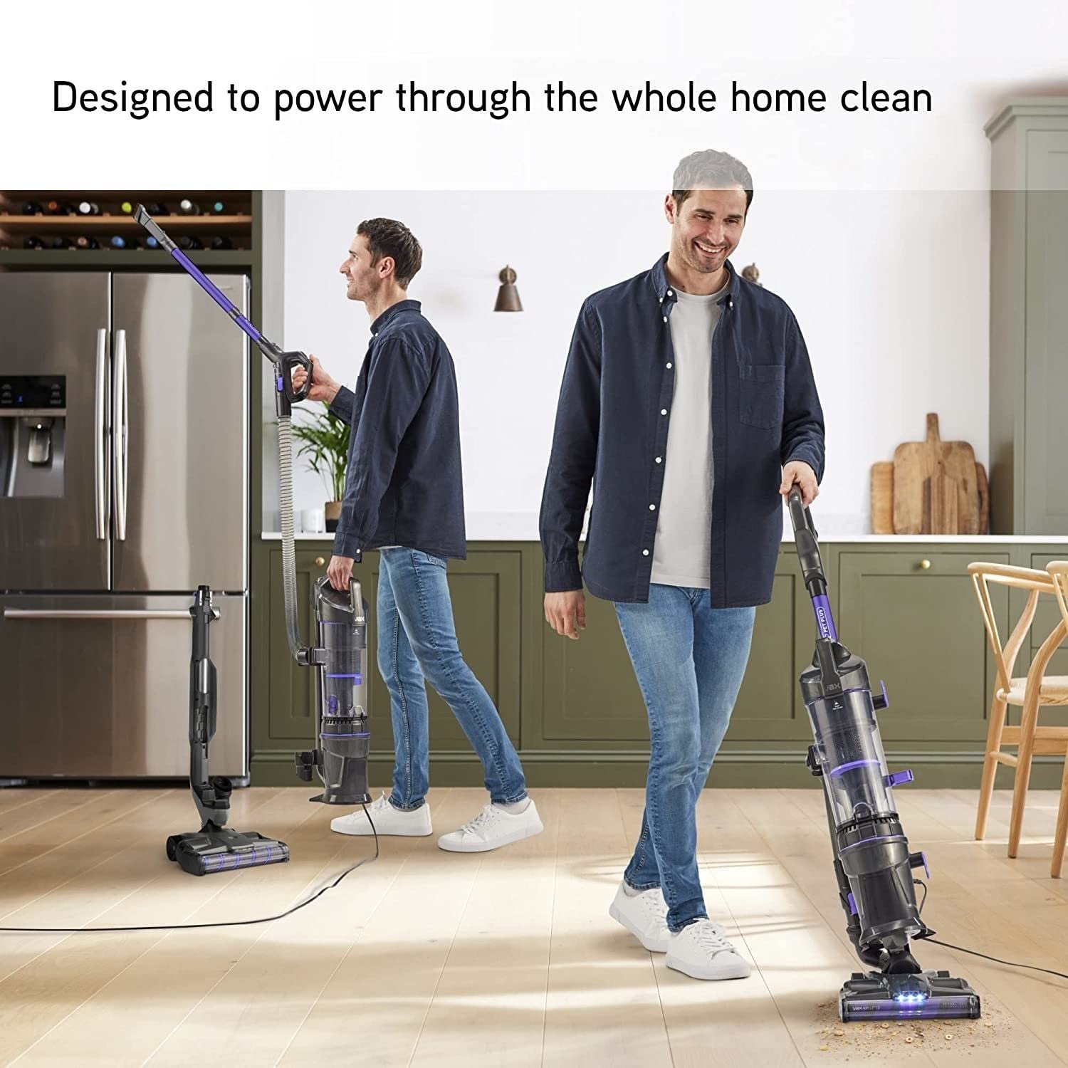 Vax Air Lift 2 Pet Plus Upright Vacuum | VersaClean Technology | Lift Out Technology | Additional Tools - CDUP-PLXP, Grey/Purple