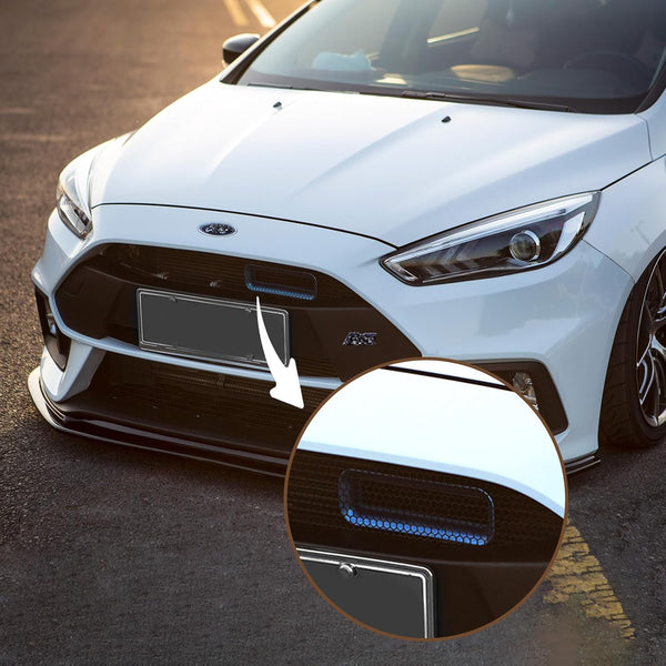 STRAUTOS Short Ram Intake Compatible With 2012-2018 Ford Focus MK3 ST RS Performance Accessories, Cold Air Intake Kit Snorkel，Blue Big Mouth（Screws are Provied)