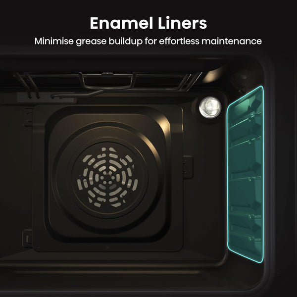 Hisense BI64211PB 77 Litre Built In Electric Single Oven With Pyrolytic Cleaning, Pizza Mode, Multiphase Cooking- Black 22x23x23 inches (LxWxH) - A+ Rated, Extra Large