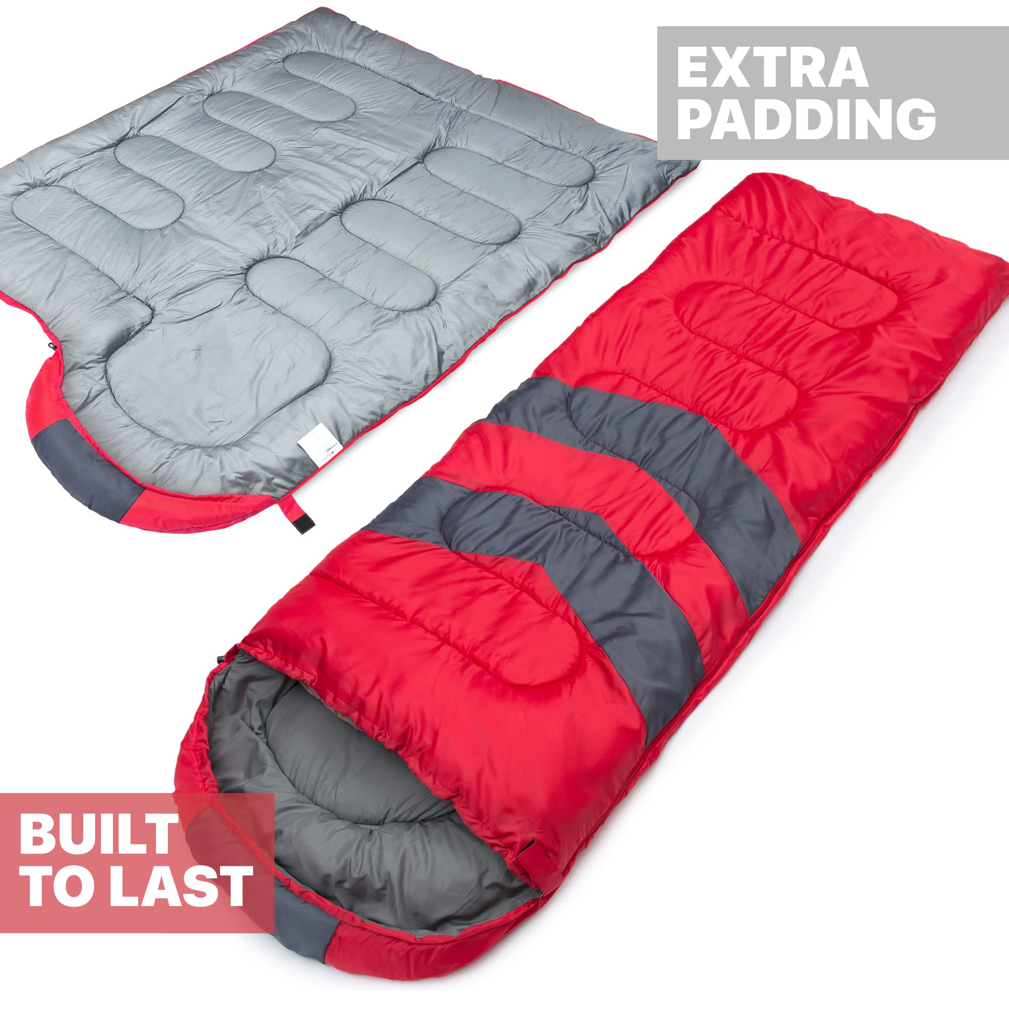 MalloMe Sleeping Bags for Adults & Kids Sleeping Bag 3-4 Season - Ultralight Backpacking Sleeping Bag Cold Weather & Warm, Lightweight Compact, Single Adult Girls Boys Winter Sleep Camping Accessories