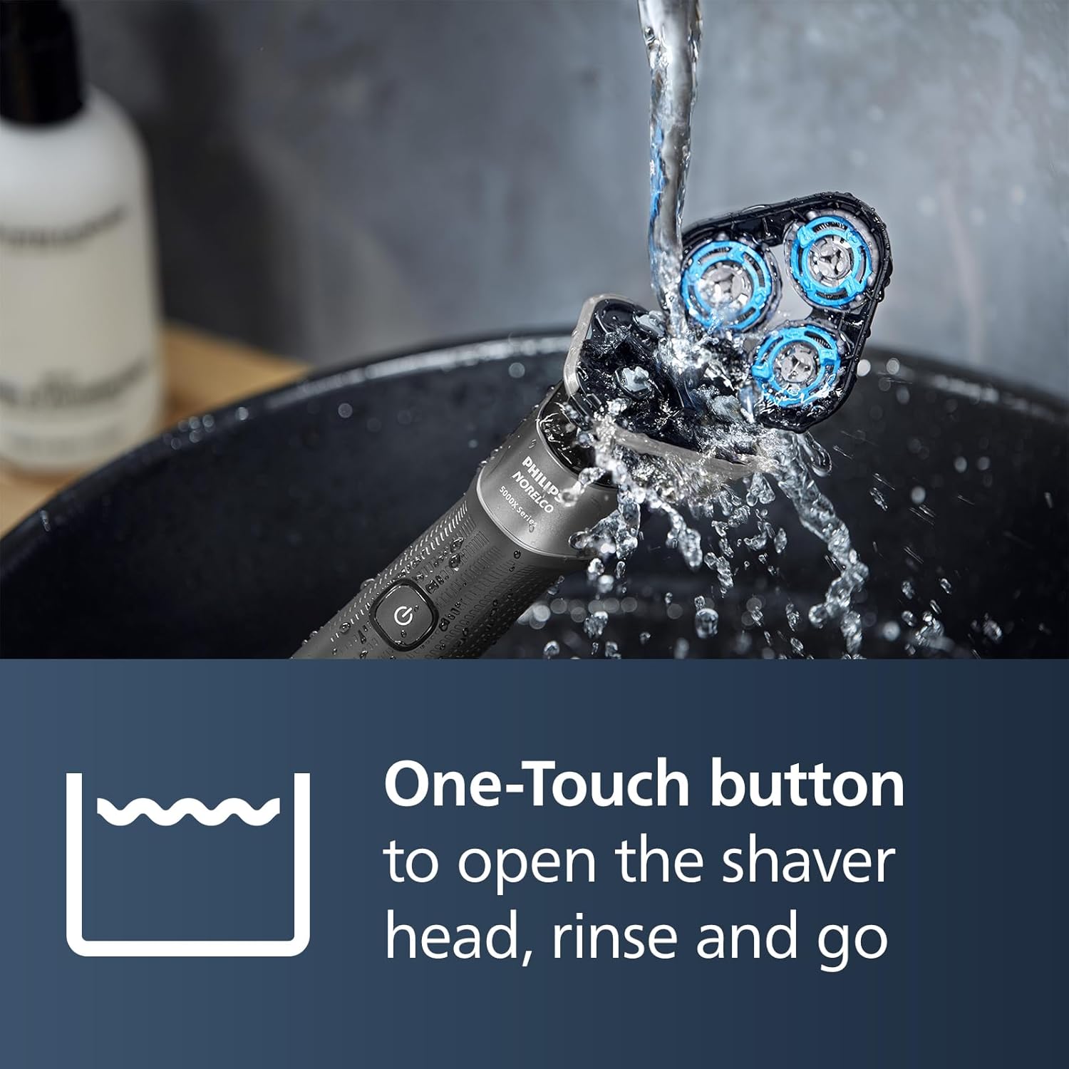 Philips Shaver 5000X Series, Wet and Dry Electric Shaver, Razor with SkinProtect Technology, 360 Flexing Head, 1 h Charging/5 min. Quick Charge, P-Cap Silver, Model X5004/00