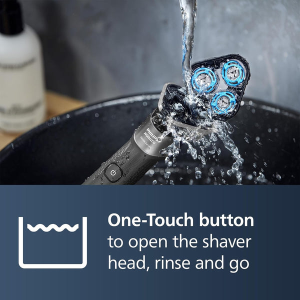 Philips Shaver 5000X Series, Wet and Dry Electric Shaver, Razor with SkinProtect Technology, 360 Flexing Head, 1 h Charging/5 min. Quick Charge, P-Cap Silver, Model X5004/00