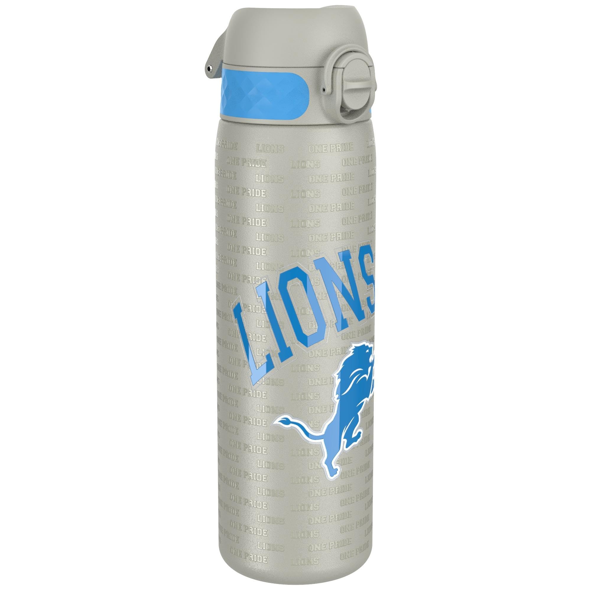 Ion8 NFL Jaguars Lightweight Steel Water Bottle, 600 ml/20 oz, Non-Insulated, Leak Proof, Easy to Open, Secure Lock, Dishwasher Safe, Flip Cover, Fits Cup Holders, Metal Water Bottle