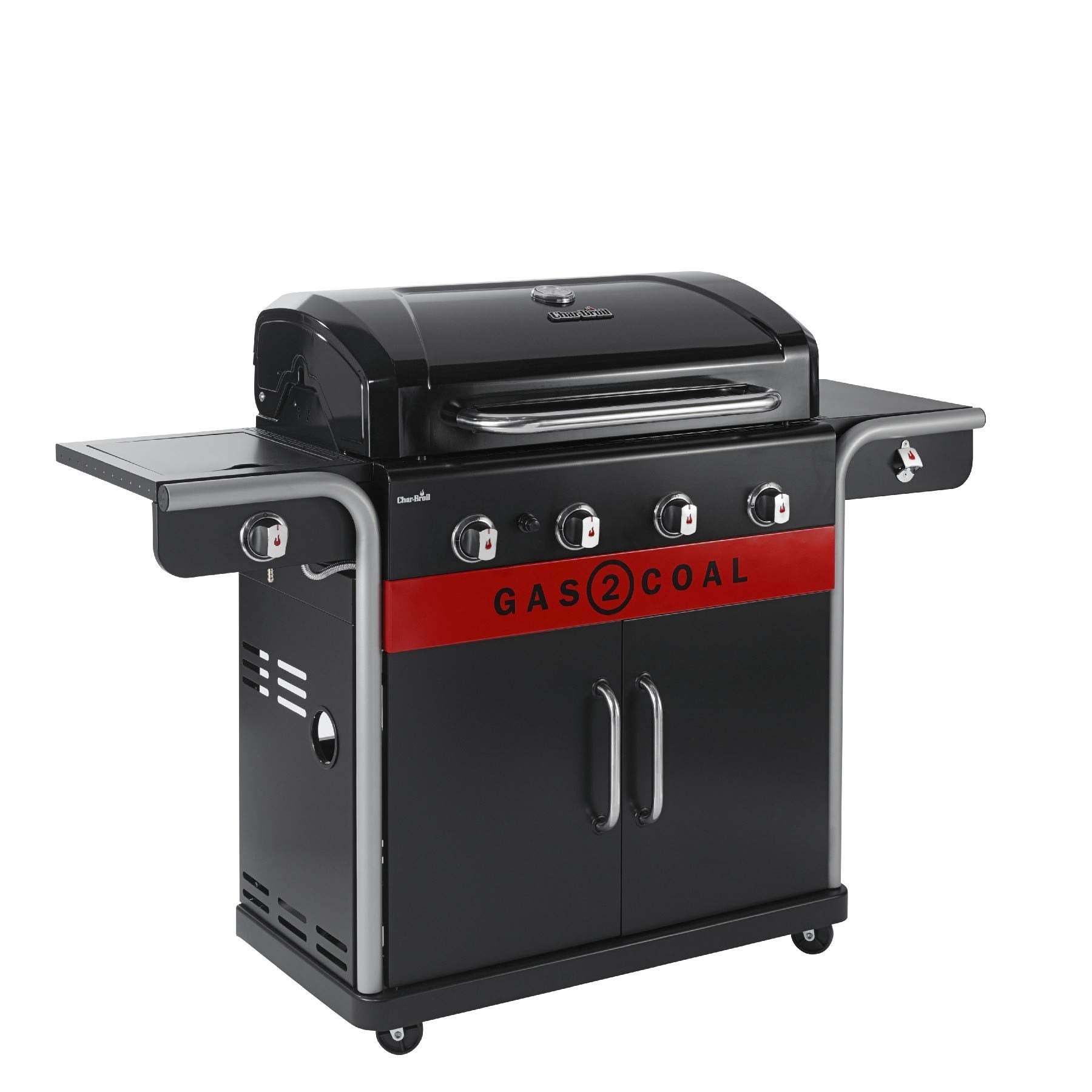 Char-Broil Gas2Coal 440 Hybrid Grill Gas Barbecue, Black